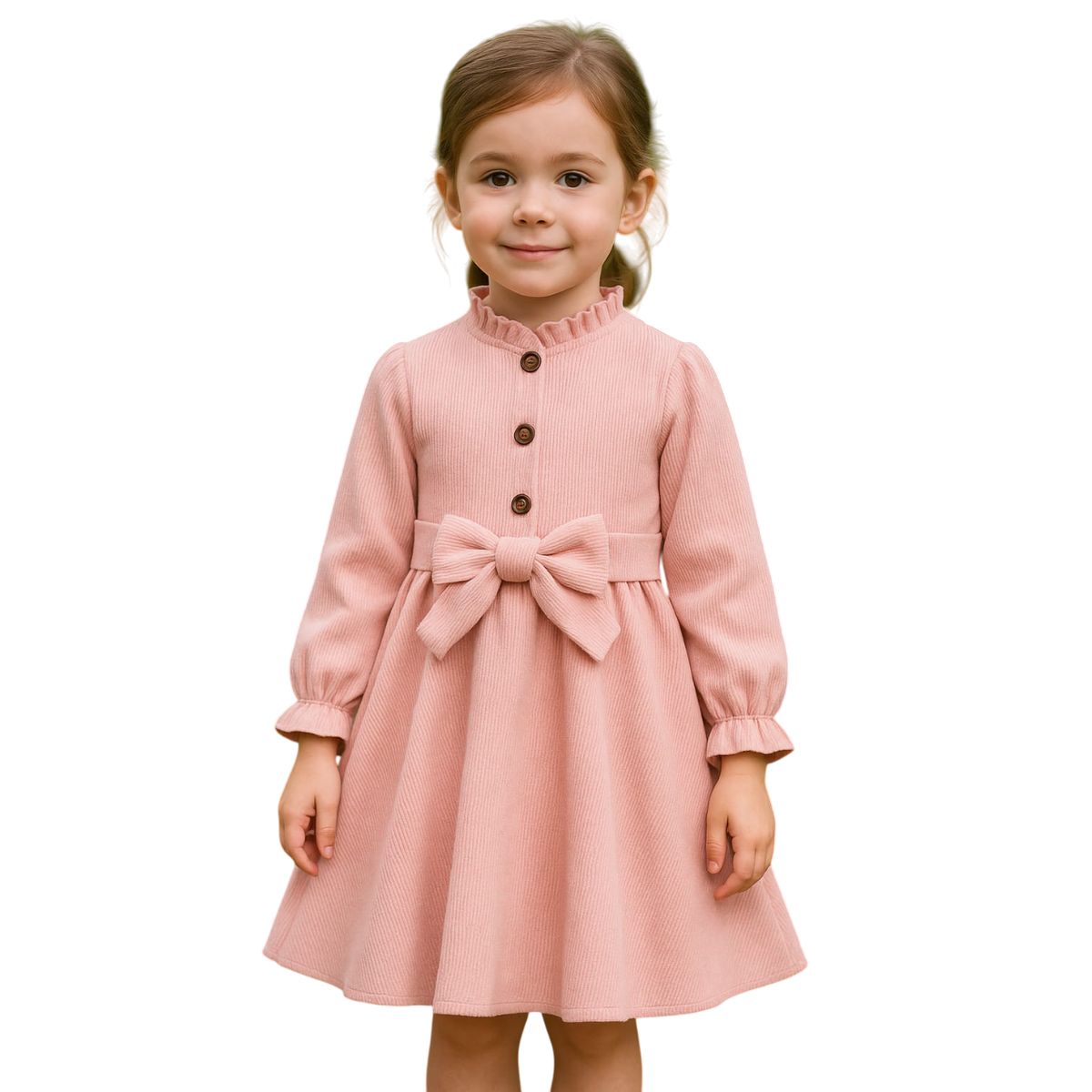 GENERICO - Vestido Baby Corduroy Palo Rosa