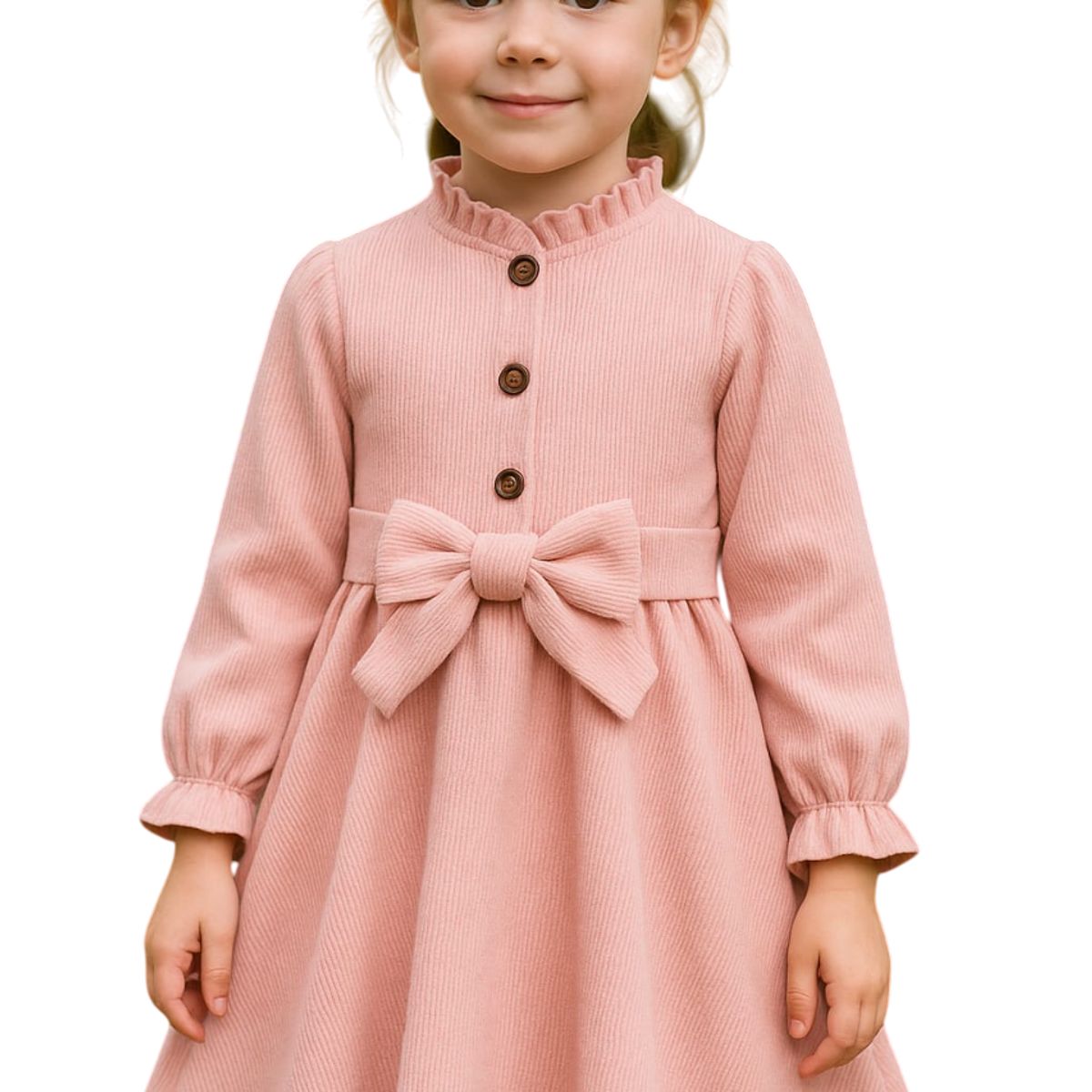 GENERICO - Vestido Baby Corduroy Palo Rosa