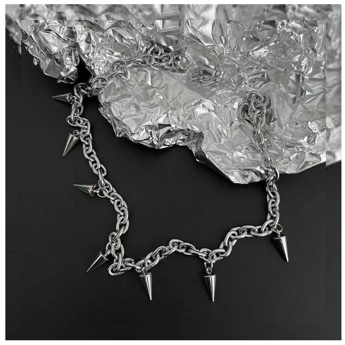 GENERICO - COLLAR TIPO PUAS DE ACERO INOXIDABLE HOMBRE