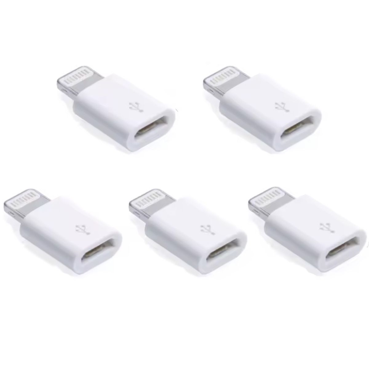 GENERICO - ADAPTADOR DE LIGHTNING A MICRO USB BLANCO