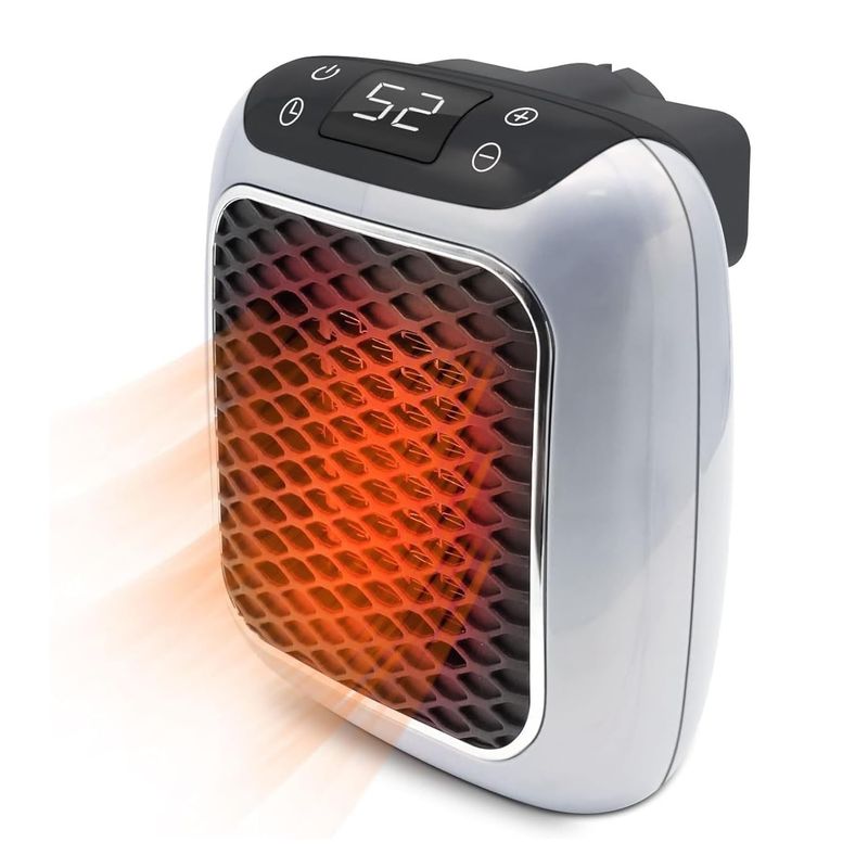 GENERICO - CALENTADOR DE PARED HEAT BOSS TURBO DE 800 W QUE AHORRA ESPACIO