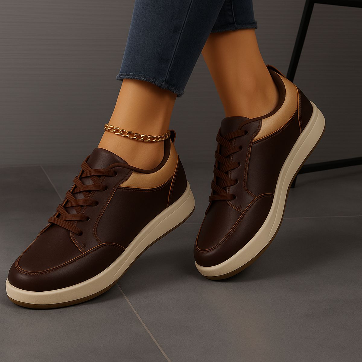 GENERICO - Zapatillas Mujer Misshus Nat Marrón