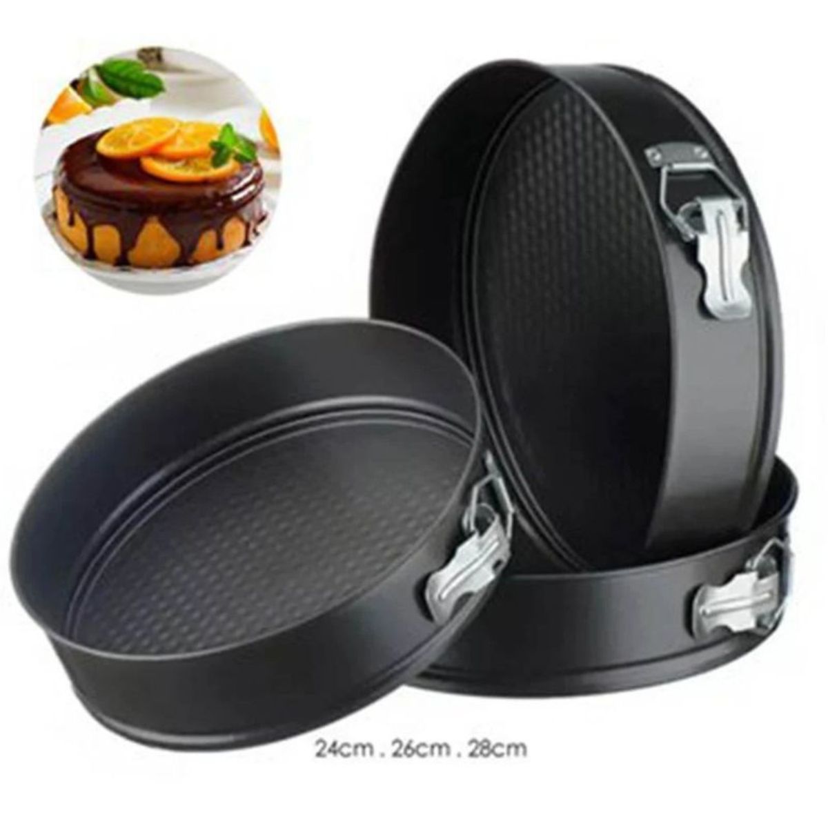 GENERICO - Set De Tres Moldes Para Keke Circulares