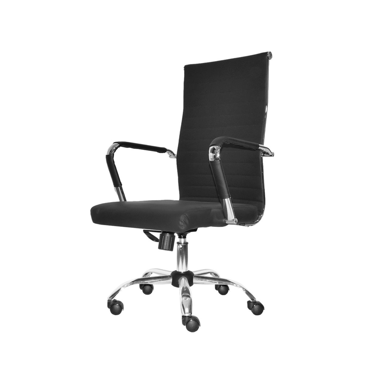 OFIDEAS - Silla Ergonómica Presidente Odra Cuero Color Negro Ofideas