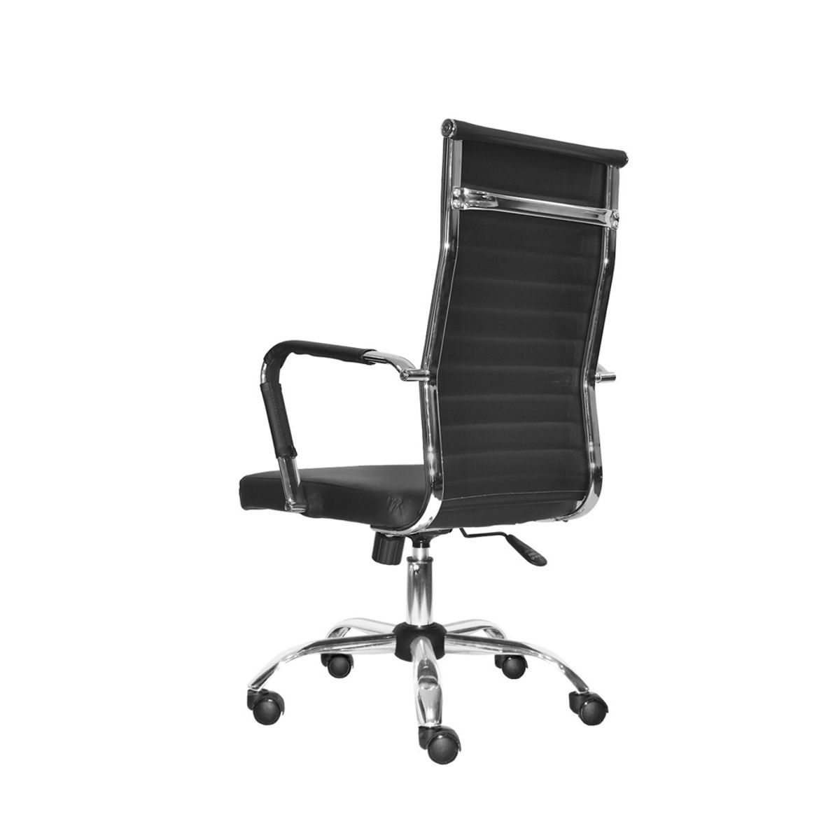 OFIDEAS - Silla Ergonómica Presidente Odra Cuero Color Negro Ofideas