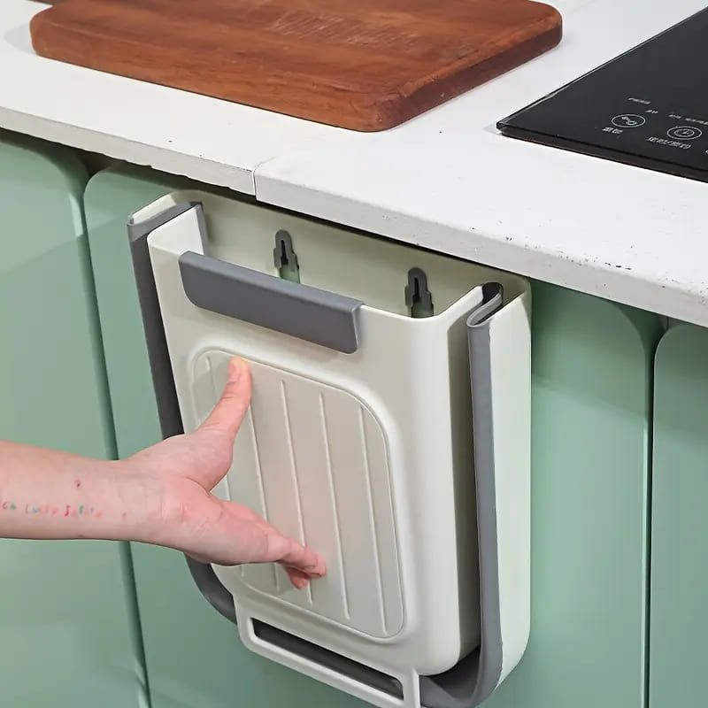 MEGIMPERU - Bote de Basura Plegable para Cocina  Colgante para Gabinete