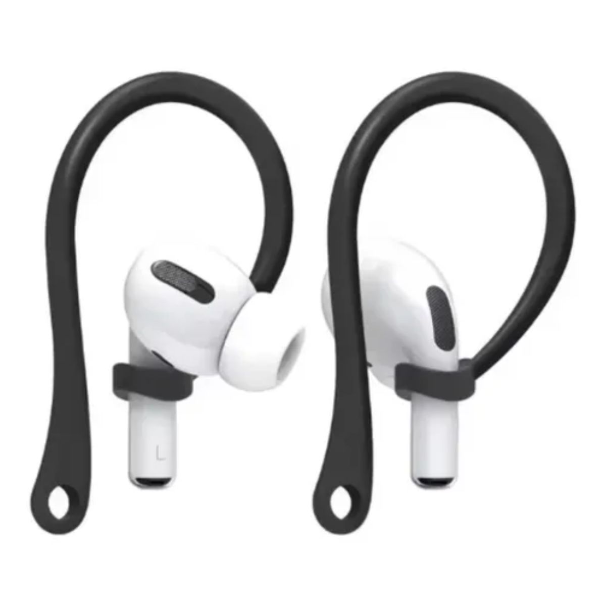 GENERICO - Clip Sujetador Gancho Antiperdida Para AirPods Pro 1 2 3 - NEGRO