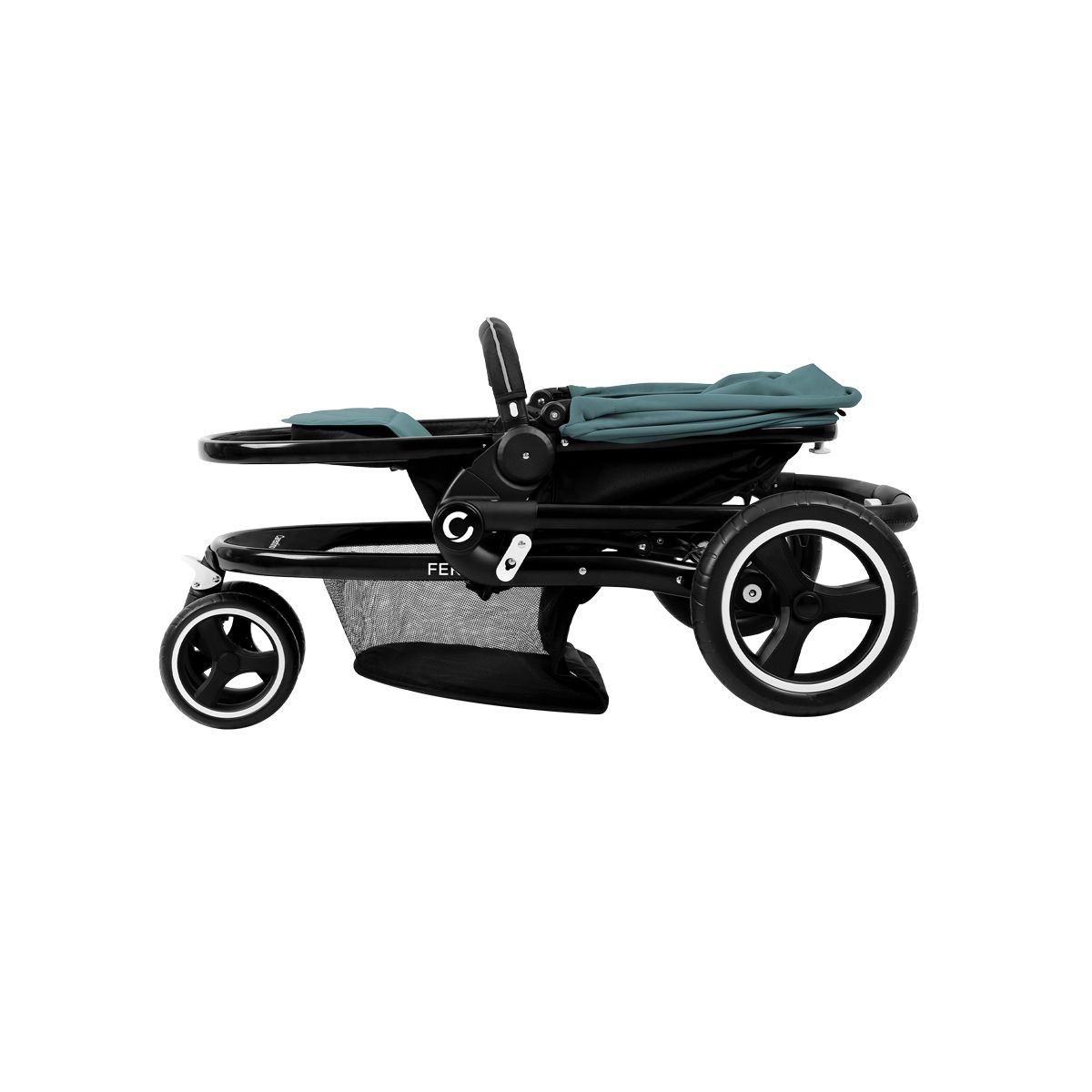 CARESTINO - Coche Carestino Ferro V2 Verde con Porta bebé y Moisés