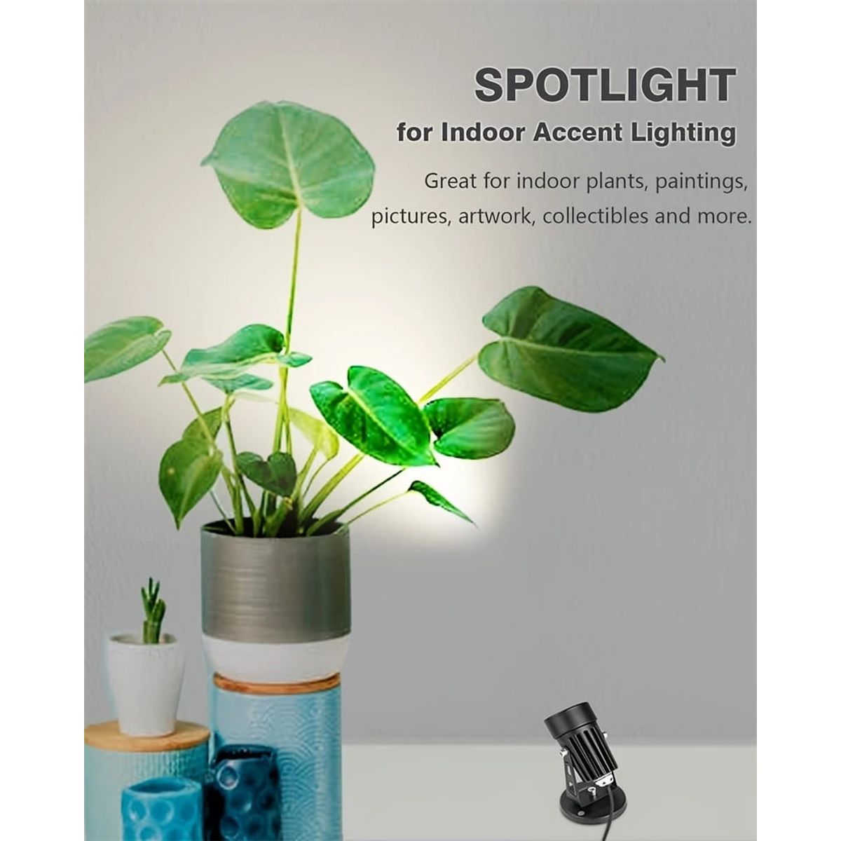 MEGIMPERU - Luz LED para Interior con Temperatura Ajustable Temporizador y USB