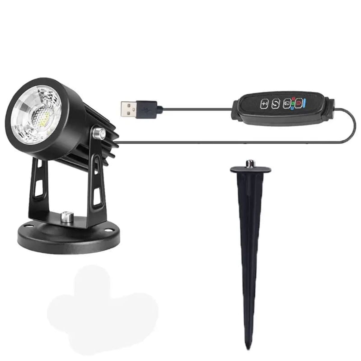 MEGIMPERU - Luz LED para Interior con Temperatura Ajustable Temporizador y USB