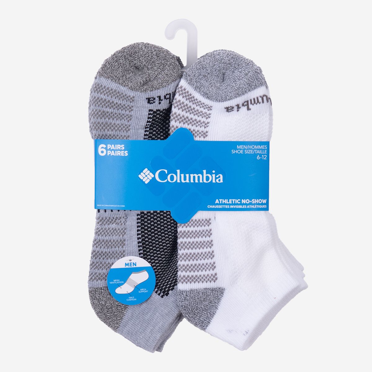 COLUMBIA - Medias Unisex 6 Pack - No Show Fashion Multicolor Columbia COLUMBIA