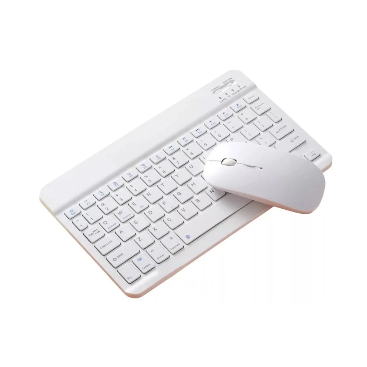 GENERICO - Kit Recargable Keyboard en Color Blanco Y+Papel de Regalo