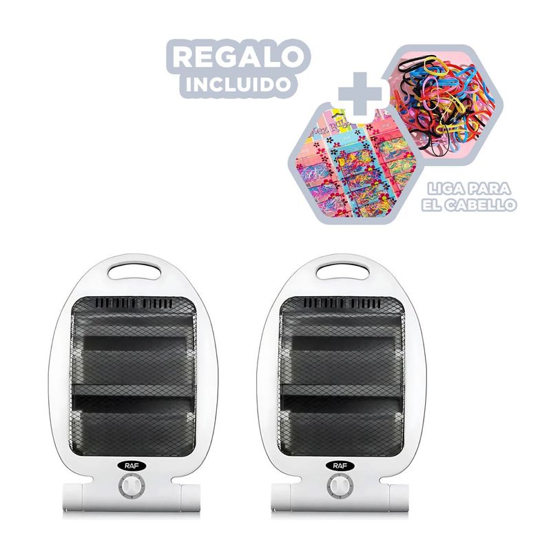 GENERICO - Pack6 Calefactor Util para Frio en Blanco Y+Ligas de Regalo