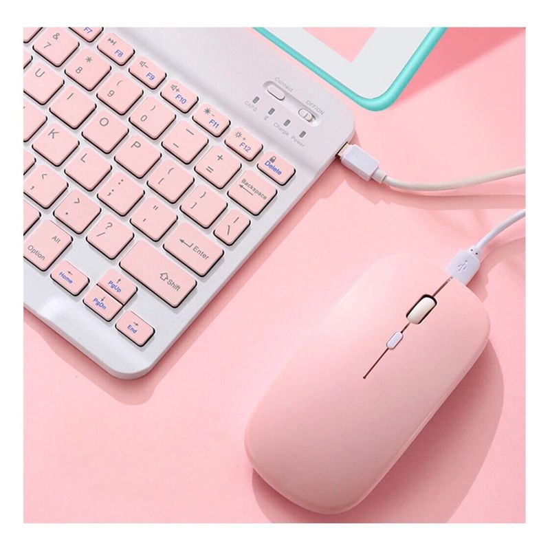 GENERICO - Pack2 Kit con Conexión Bluetooth en Rosado Y+Regalo Stickers