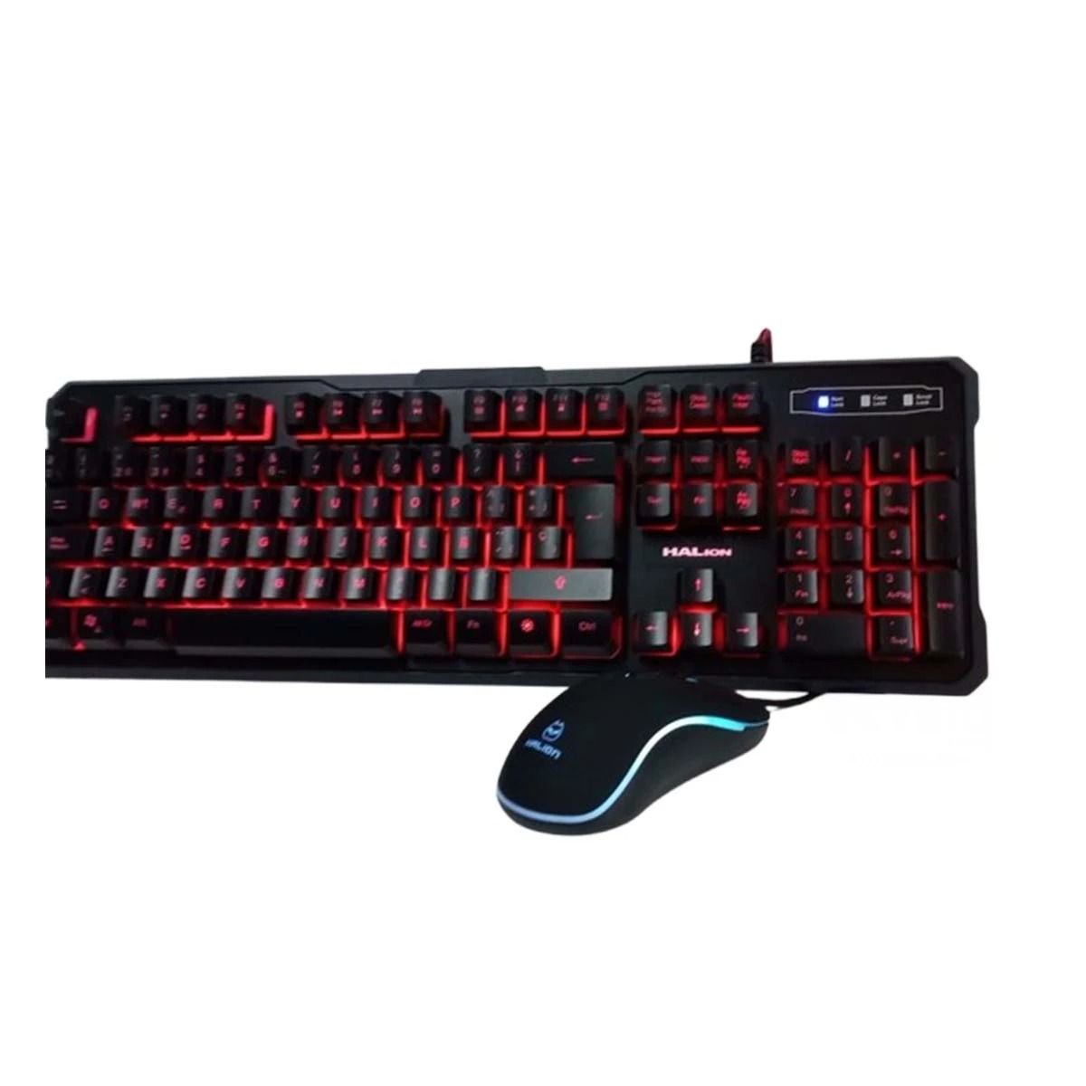 GENERICO - Kit de Teclado con Mouse y Luces Resistente Modelo HA515C