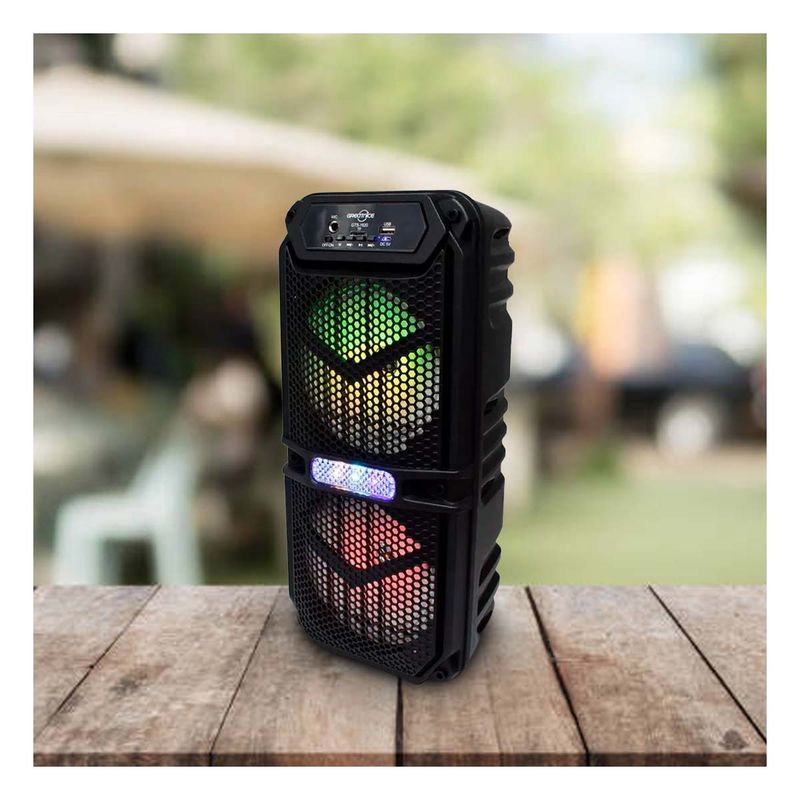 GENERICO - Pack2 Parlante Moderno en Modelo GTS 2148 en Color Negro