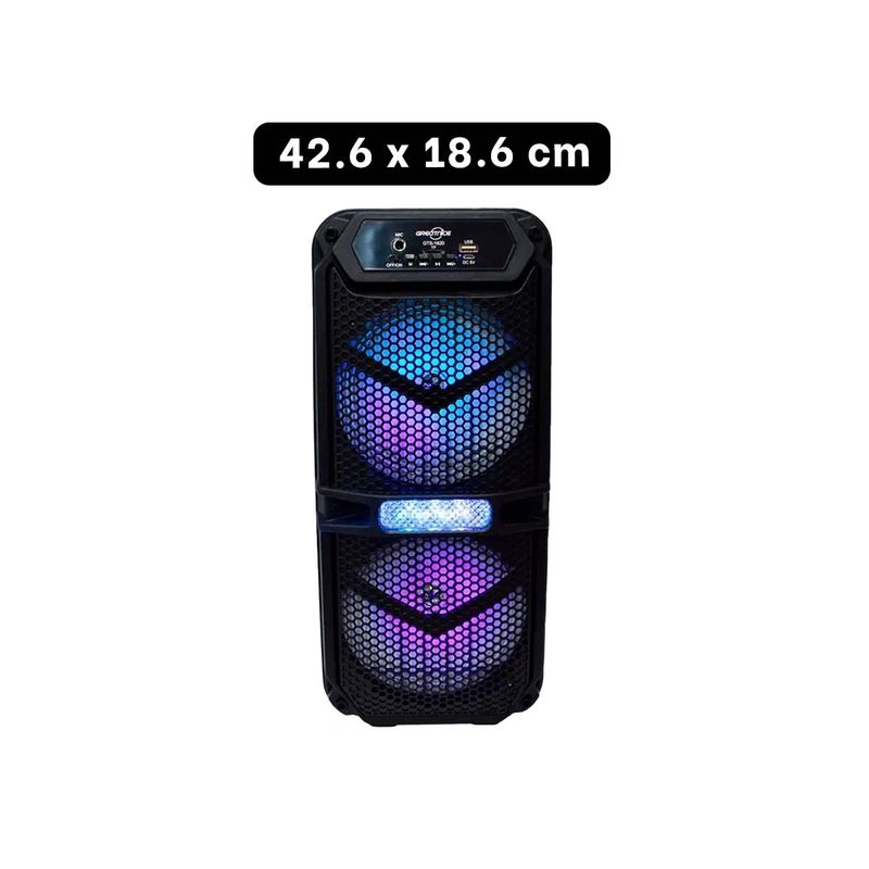 GENERICO - Pack4 Parlante Moderno GTS 2148 en Negro Y+Regalo Agendita