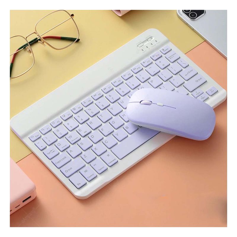 GENERICO - Pack2 Pack de Manejo de Computadora Lila Y+Ligas de Regalo