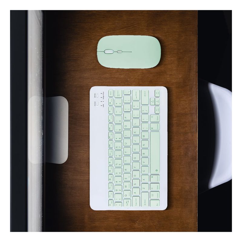 GENERICO - Pack2 Paquete de Accesorios para PC Verde Y+Regalo Agendita