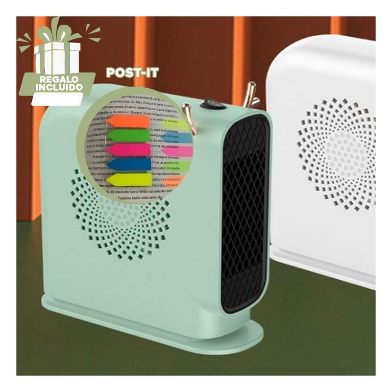 GENERICO - Pack6 Calefactor con Orejas en Verde Y+Banderitas Adhesivas