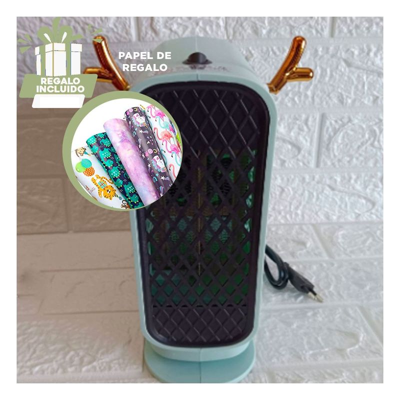 GENERICO - Pack12 Calentador de Escritorio en Verde Y+Papel de Regalo