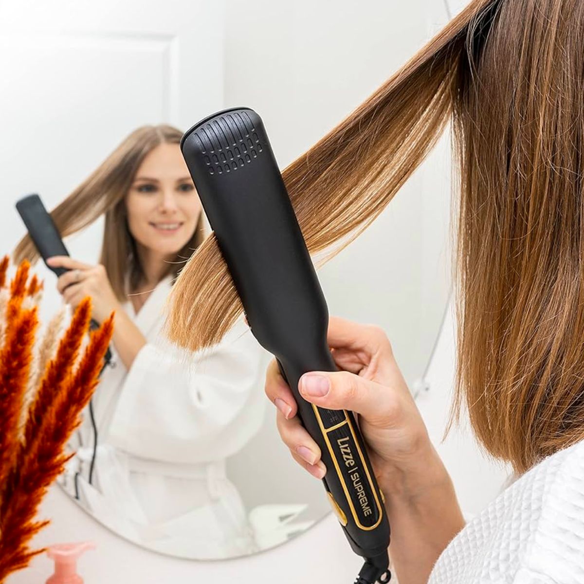 LIZZE - PLANCHA 485F Y SECADORA 2600W DE CABELLO LIZZE SUPREME + MINI LIZZE + CEPILLO TERMICO + KIT PULIDO