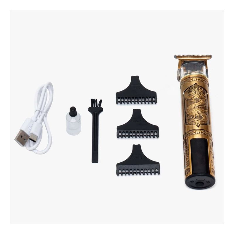 RYBIU IMPORT - Pack2 Peluquera para Salir en Color Dorado Y+Papel de Regalo