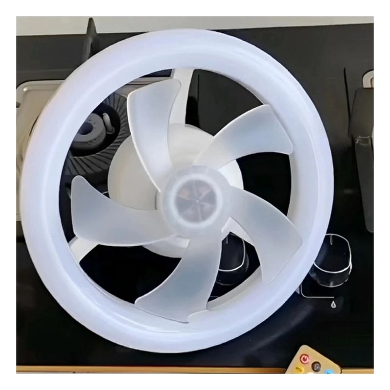 RYBIU IMPORT - Pack2 Ventilador Resistente en Blanco Y+Ligas de Regalo