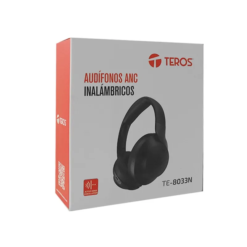 TEROS - AUDIFONO INALAMBRICO ANC TEROS TE-8033N NEGRO