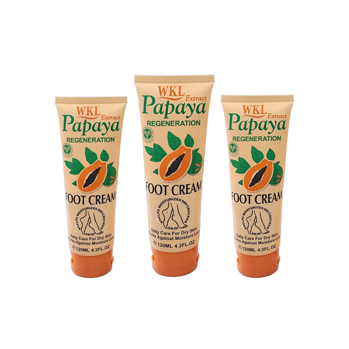 GENERICO - Crema Para Pies De Papaya 120ml Fruit Of The Wokali 3 Und