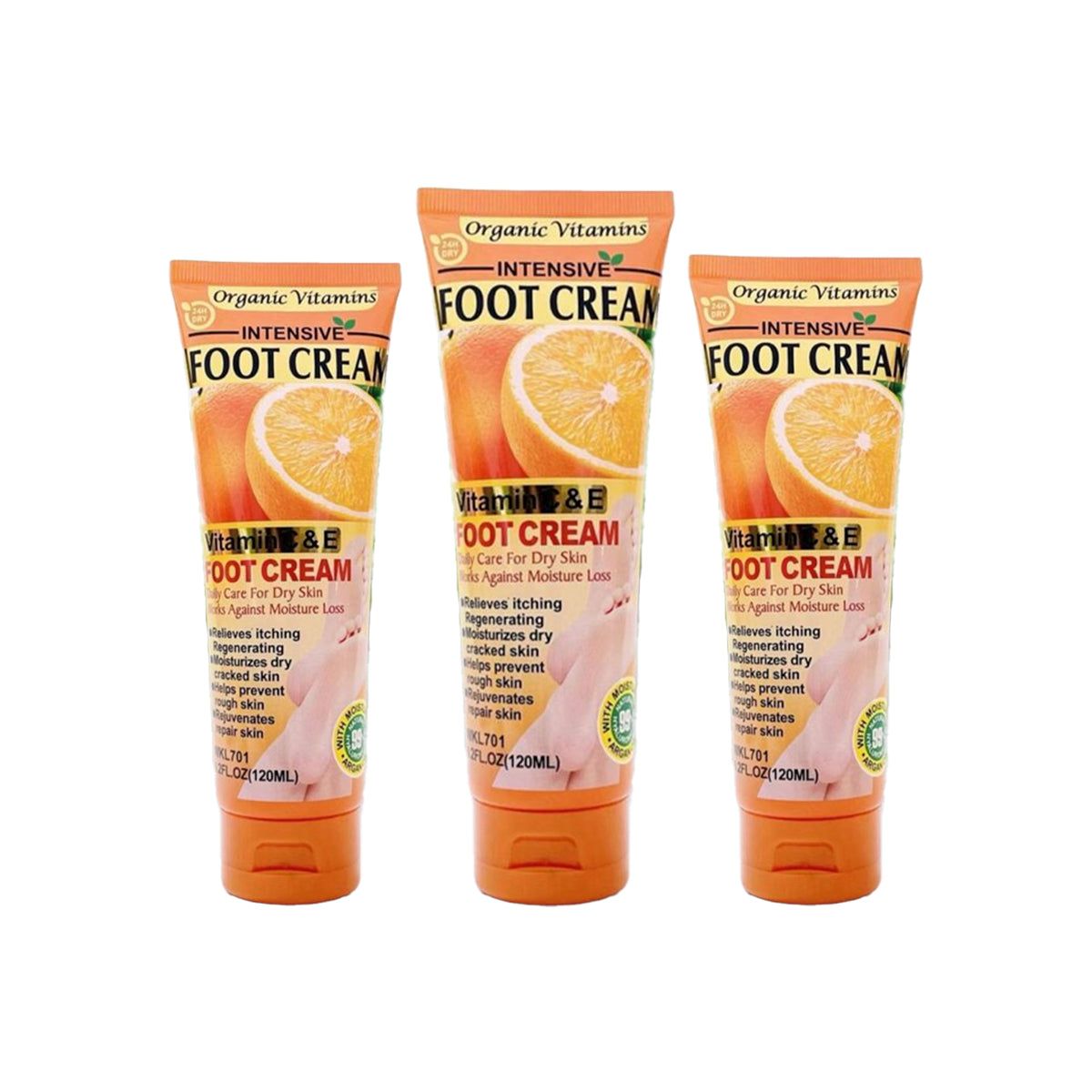GENERICO - Crema Para Pies De Naranja 120ml Fruit Of The Wokali 3 Und