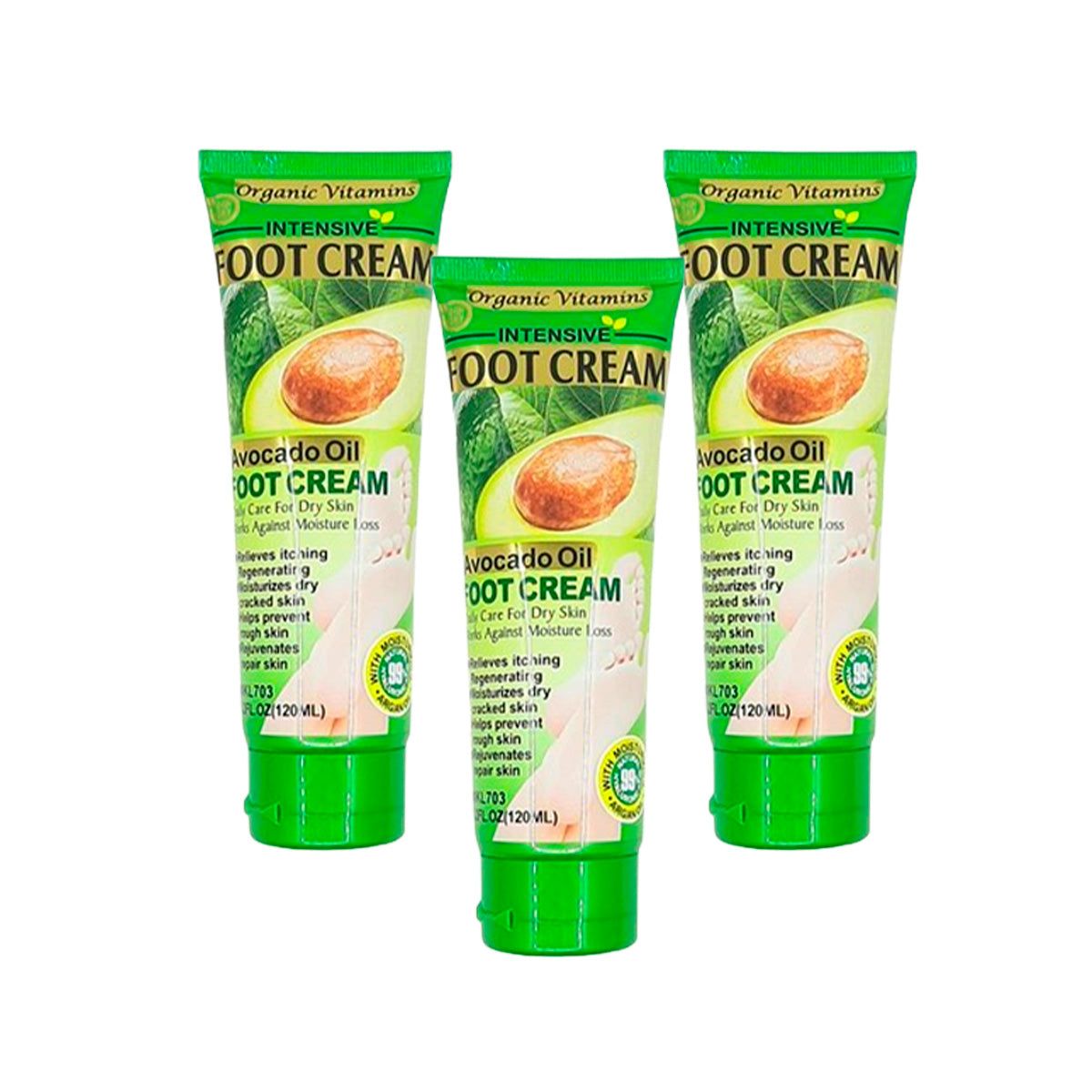 GENERICO - Crema Para Pies Aguacate 120ml Fruit Of The Wokali 3 Und