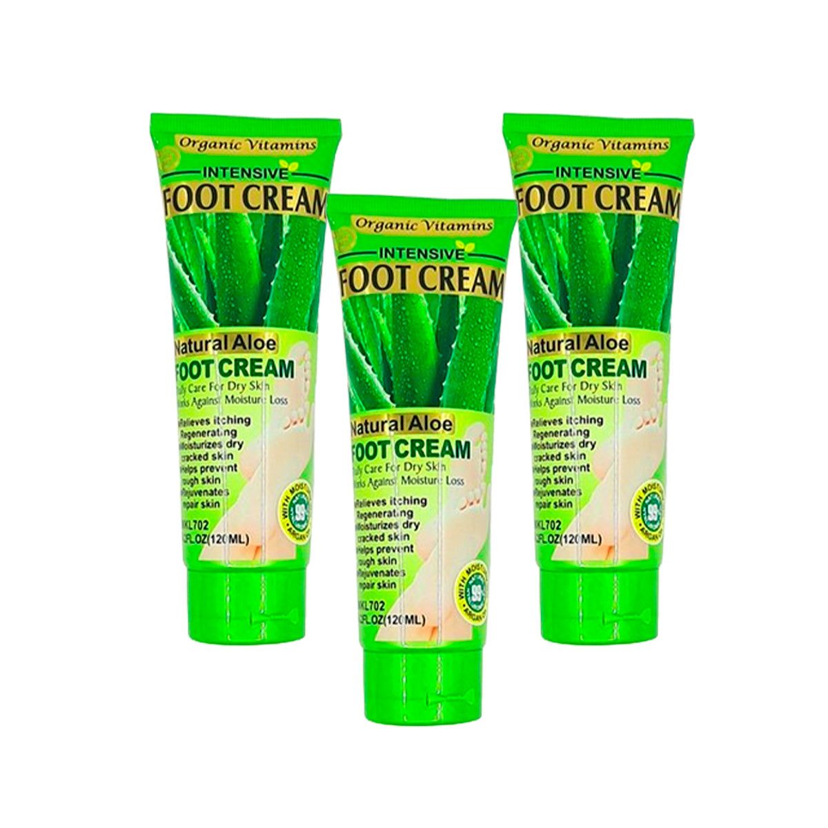 GENERICO - Crema Para Pies Aloe Vera 120ml Fruit Of The Wokali 3 Und