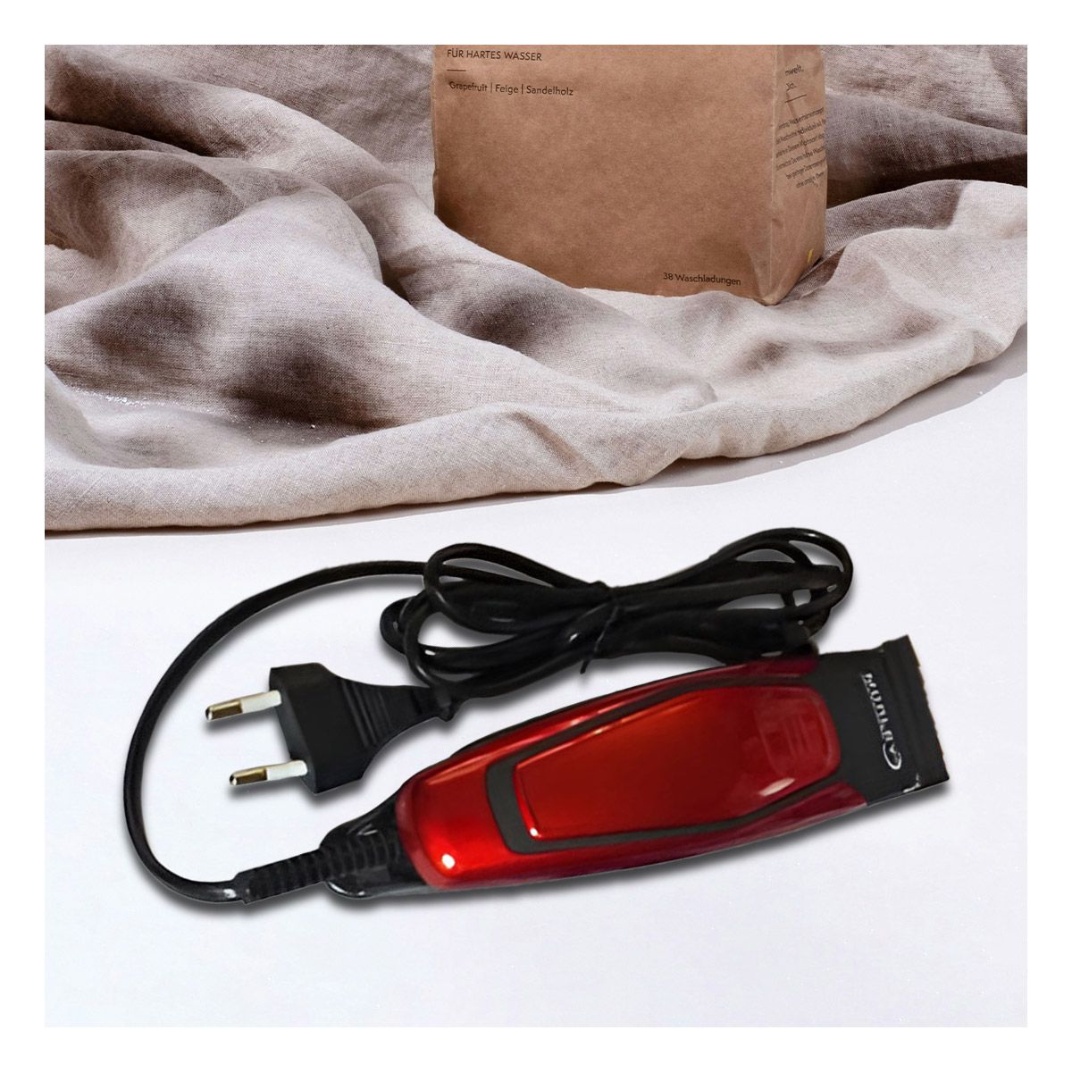 RYBIU IMPORT - Pack4 Afeitadora de Pelo Practica con Precision Color Rojo