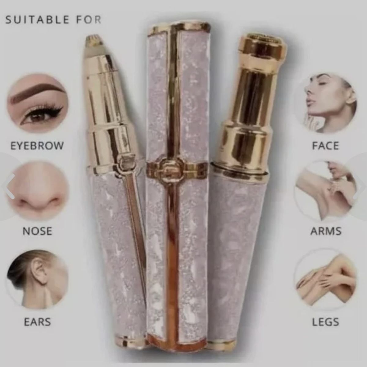 GENERICO - Depilador Eléctrico de Cejas Portátil