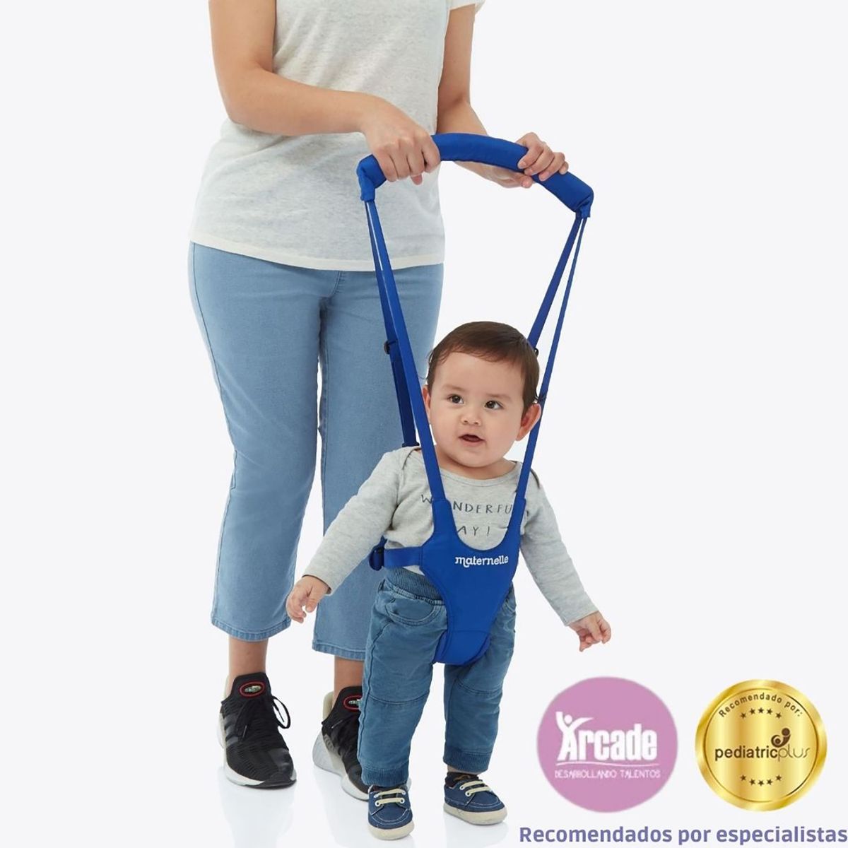 MATERNELLE - Arnés para Bebé Primeros Pasos Azul Maternelle