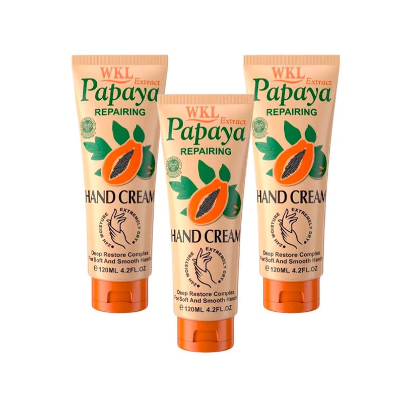 GENERICO - Crema Para Manos De Papaya 120ml Fruit Of The Wokali 3 Und
