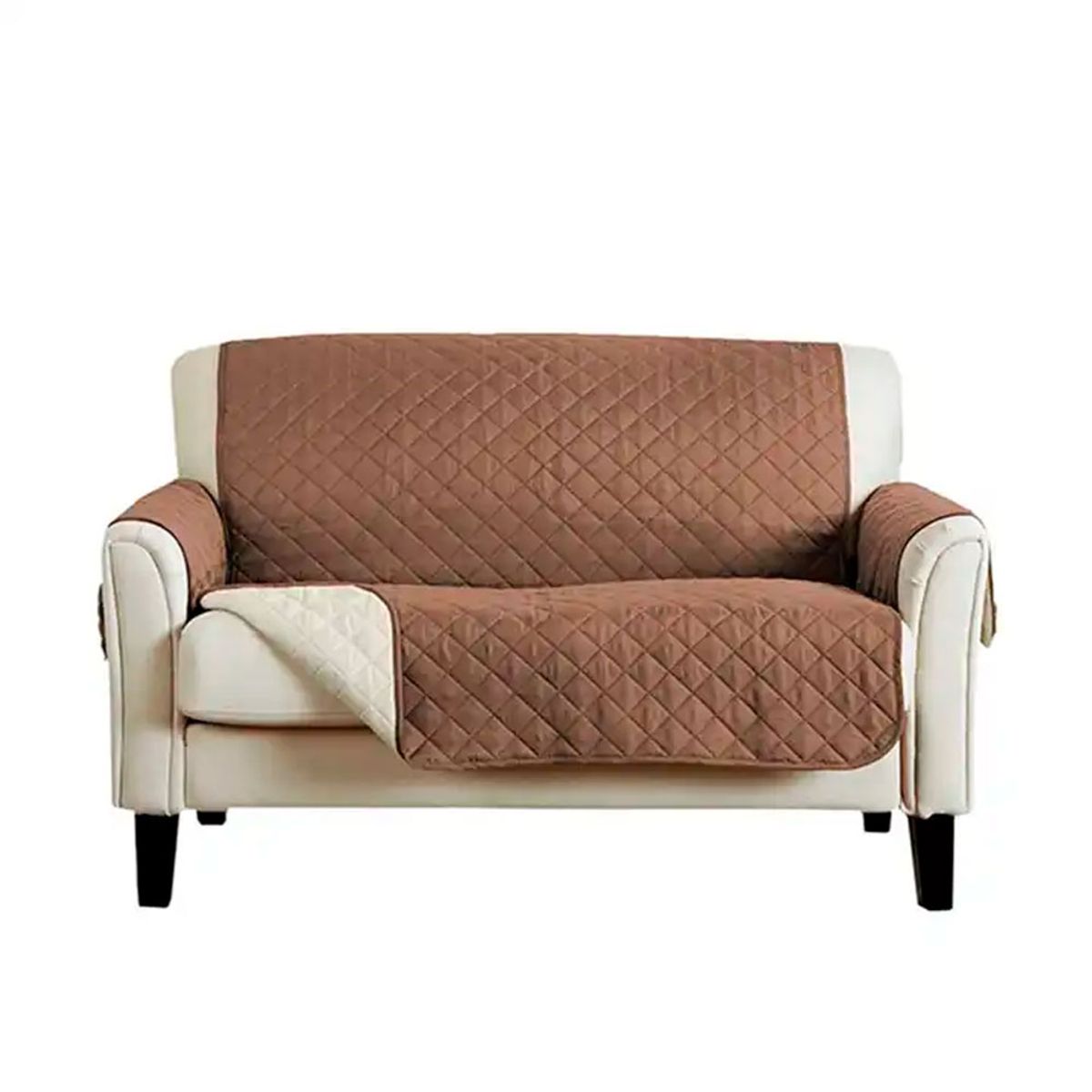 QUE PATAS PET SHOP - Funda Forro Cobertor Para Muebles De 2 Cuerpos Marrón