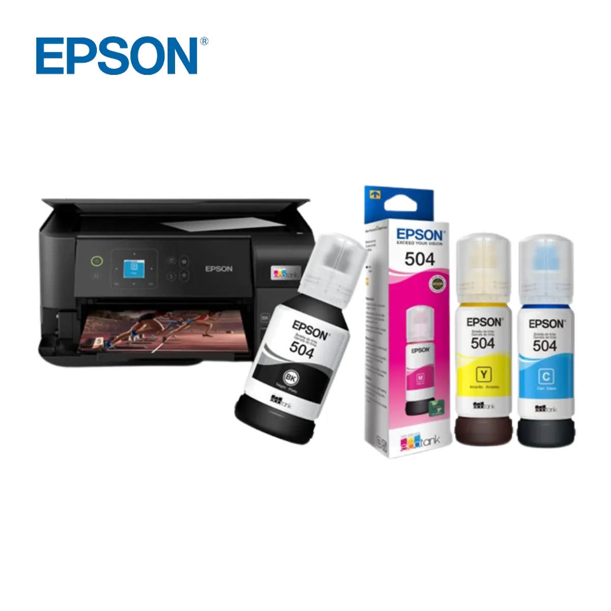 EPSON - Botella de Tinta Epson 504 Negro L4150/L4160/L4260/L6171/L6270