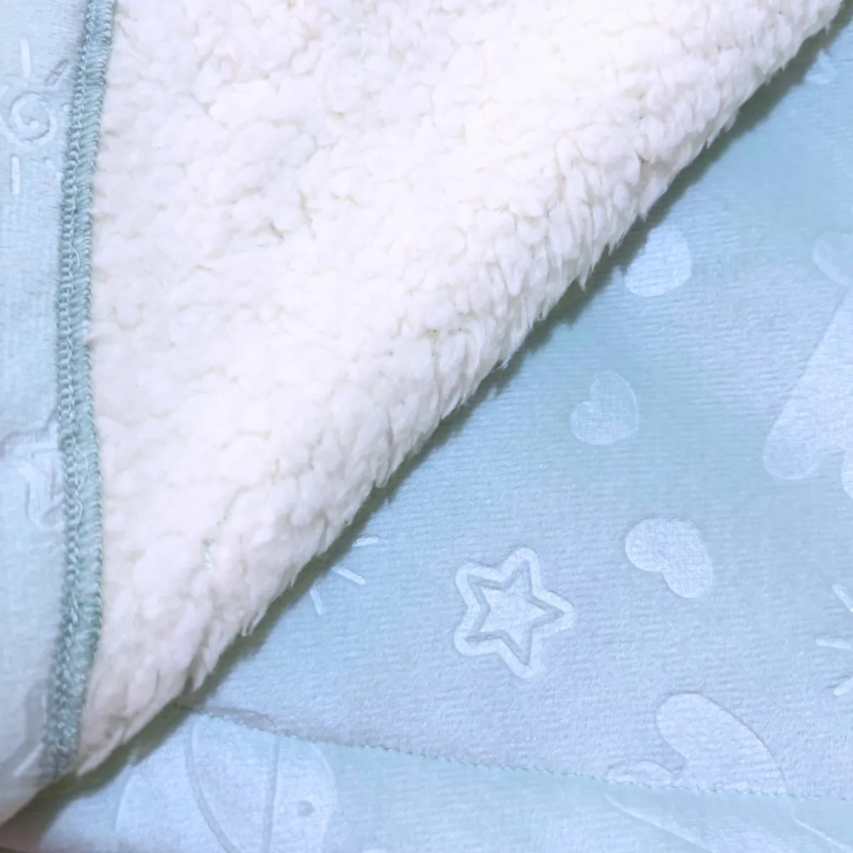 WAWA PIMA - MANTA DE INVIERNO SKY BLUE CARNERITO