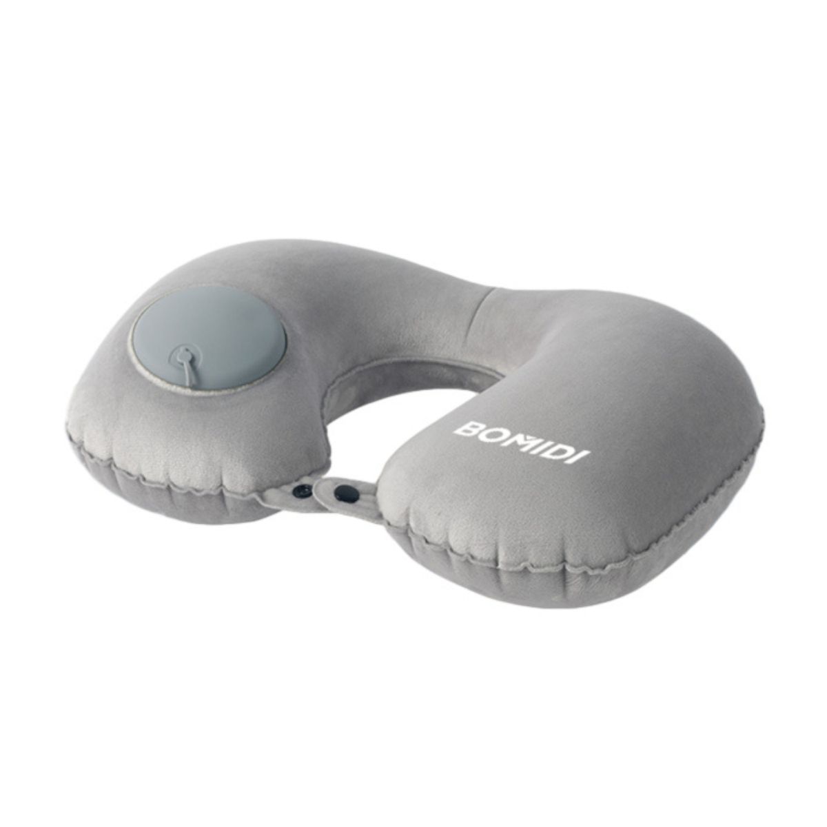 BOMIDI - Almohada Eléctrica Masajeadora Blanco + Almohada de Cuello Inflable