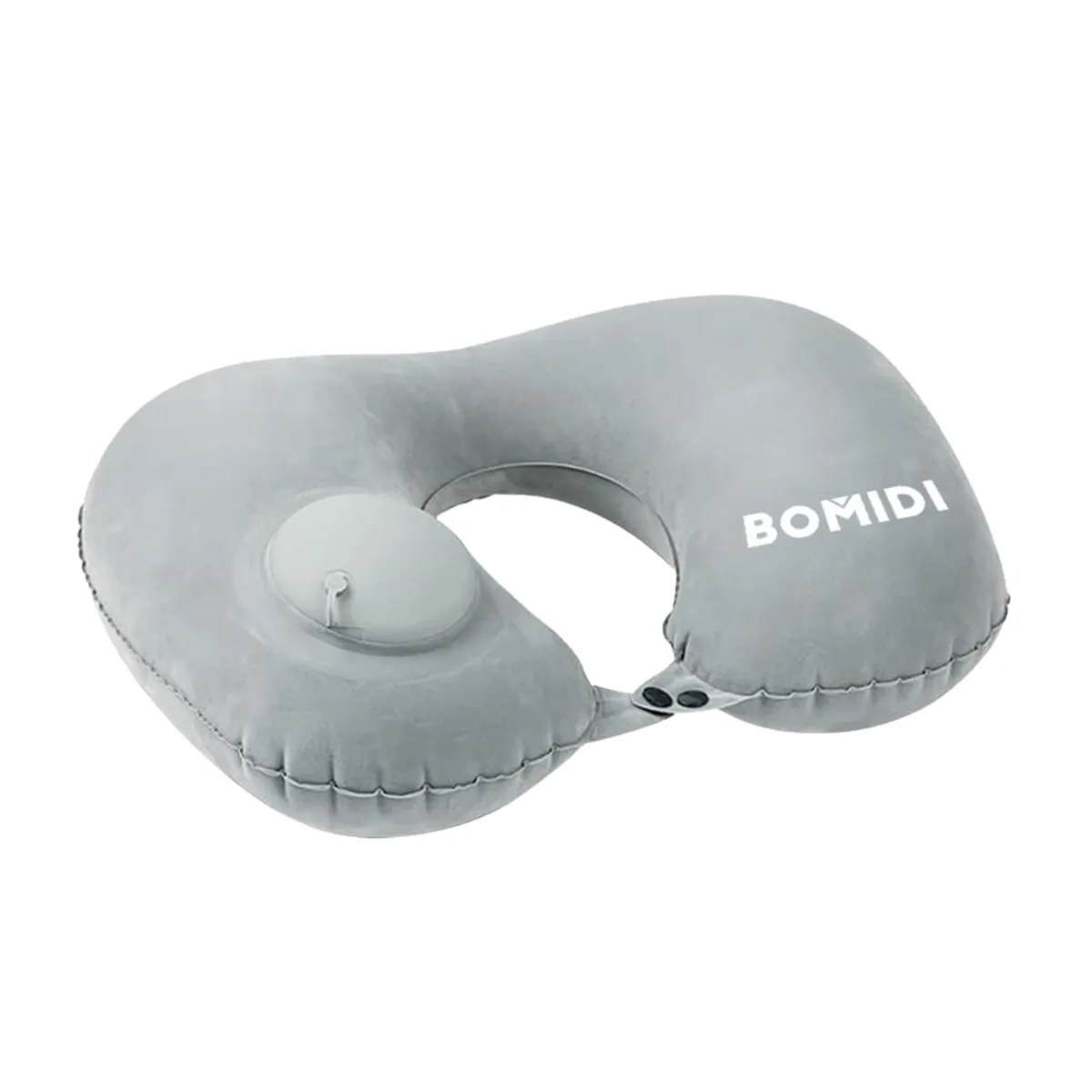 BOMIDI - Almohada Eléctrica Masajeadora Rojo + Almohada de Cuello Inflable