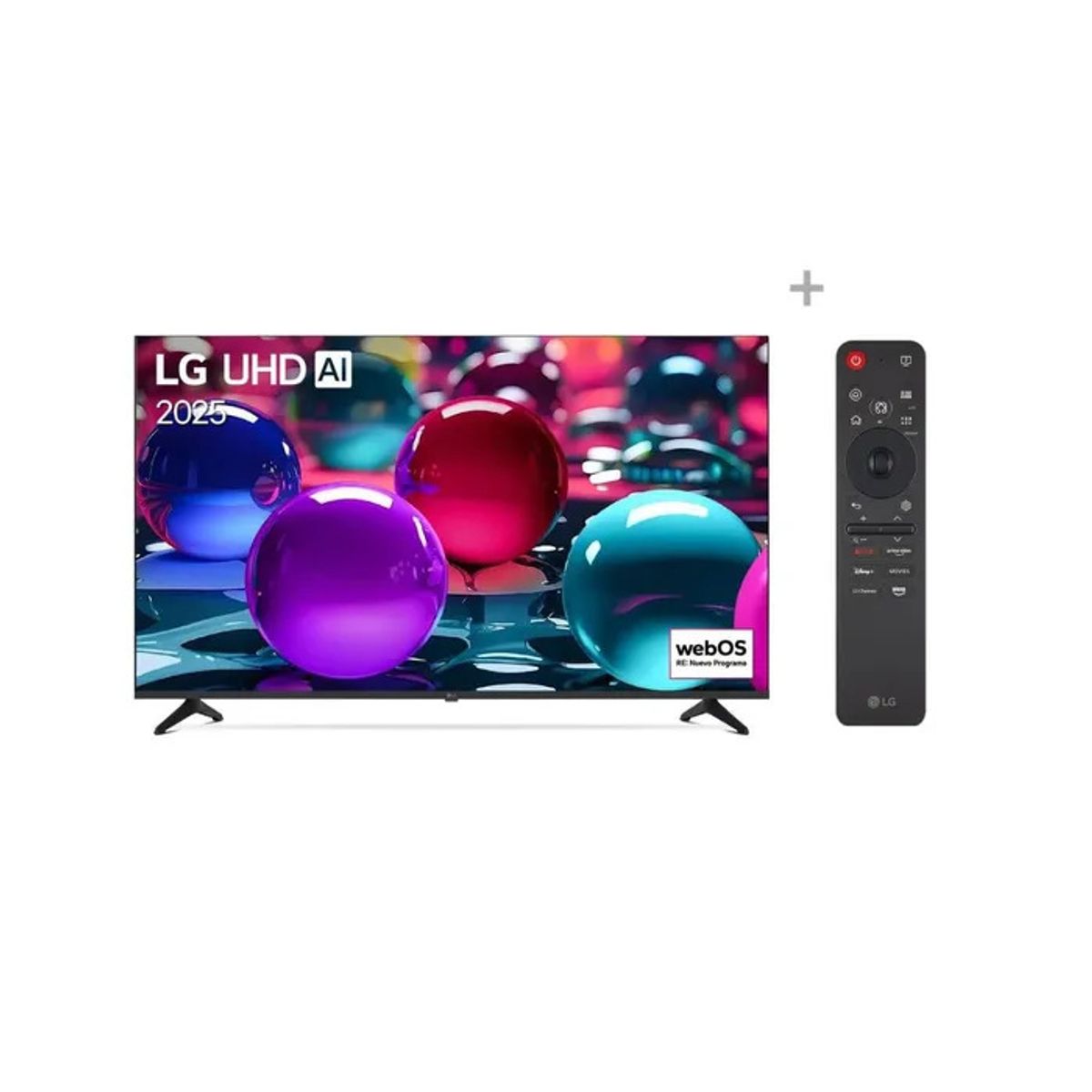 LG - Televisor LG Smart TV 65" 4K UHD AI 65UA7300PSB + LG AI MAGIC REMOTE 2025
