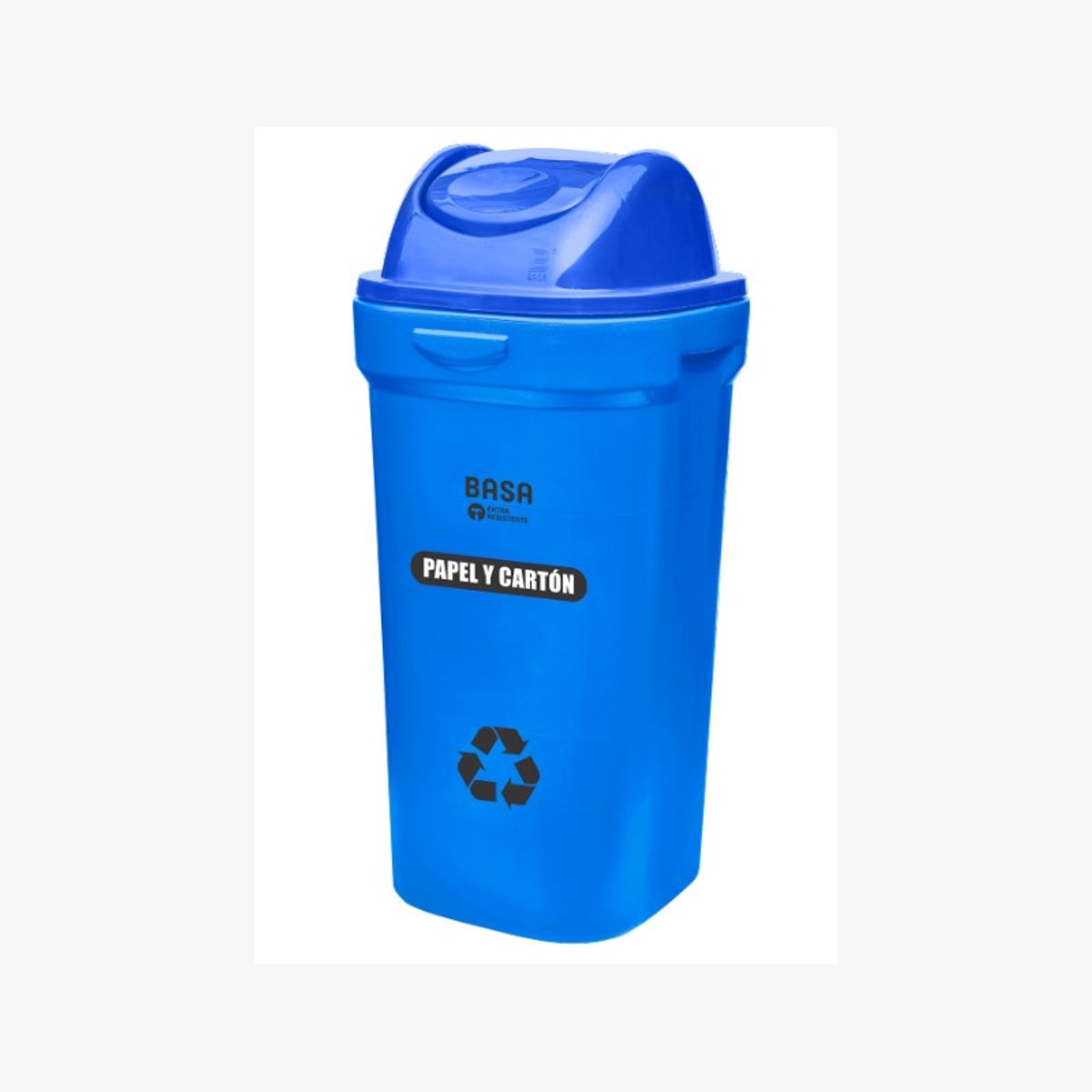 BASA - PAPELERA BODEGUITA VAIVÉN 50 L ECOBASA Azul.