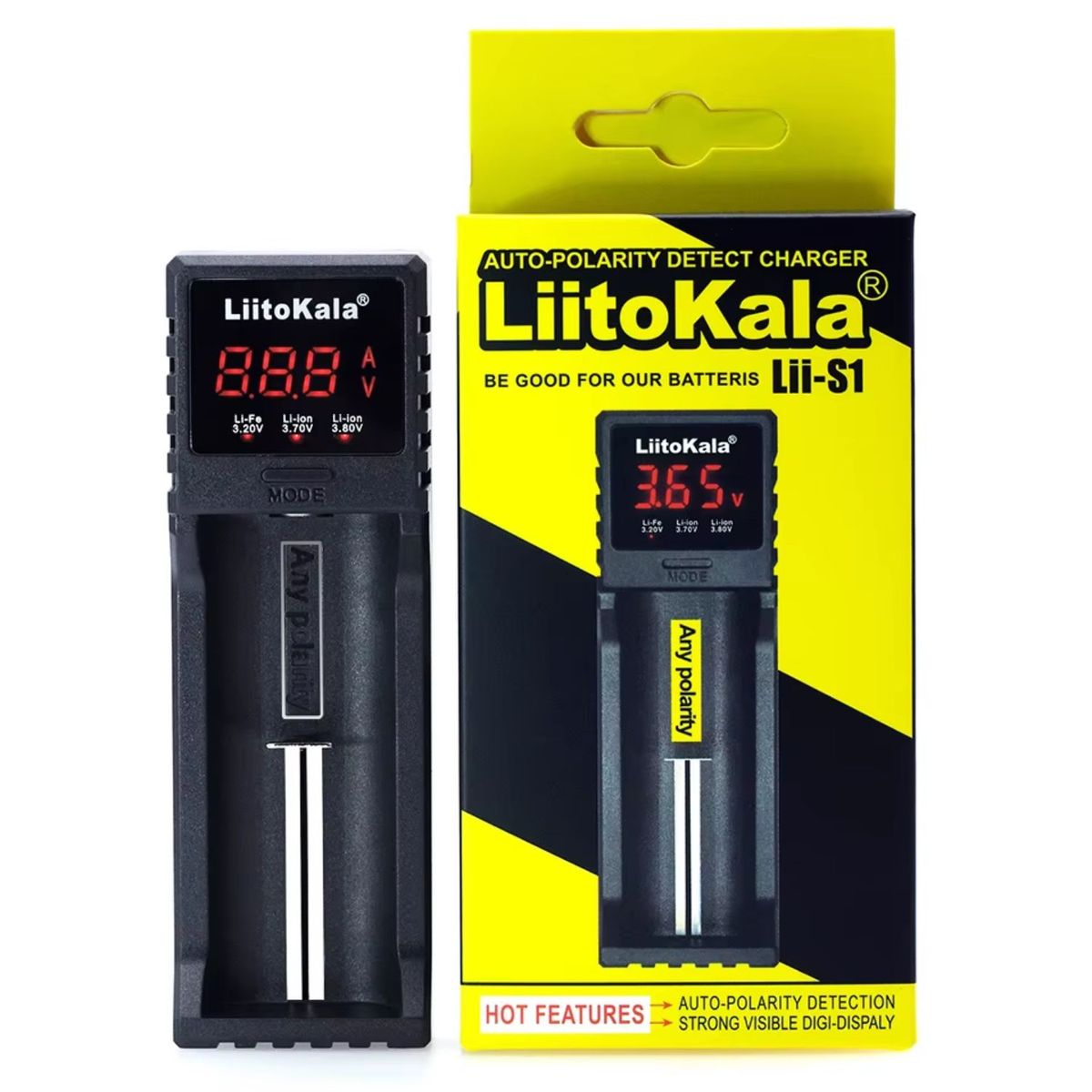 LIITOKALA - Cargador Inteligente Liitokala  USB Para Pilas 18650 AA AAA y mas