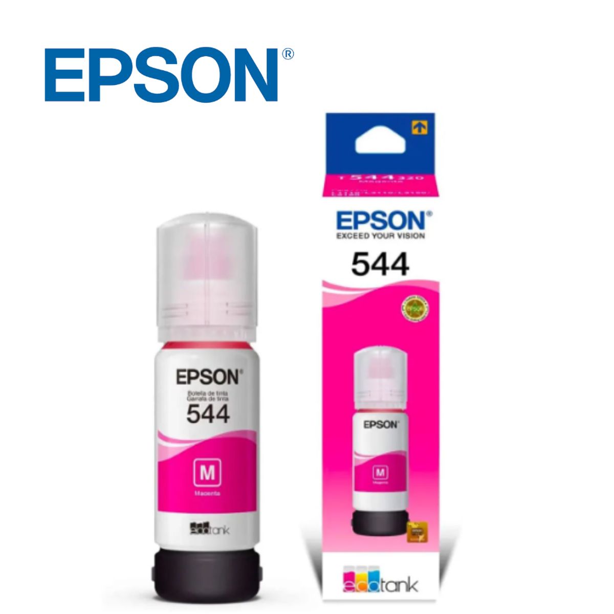EPSON - Botella de Tinta para impresora 544 Magenta