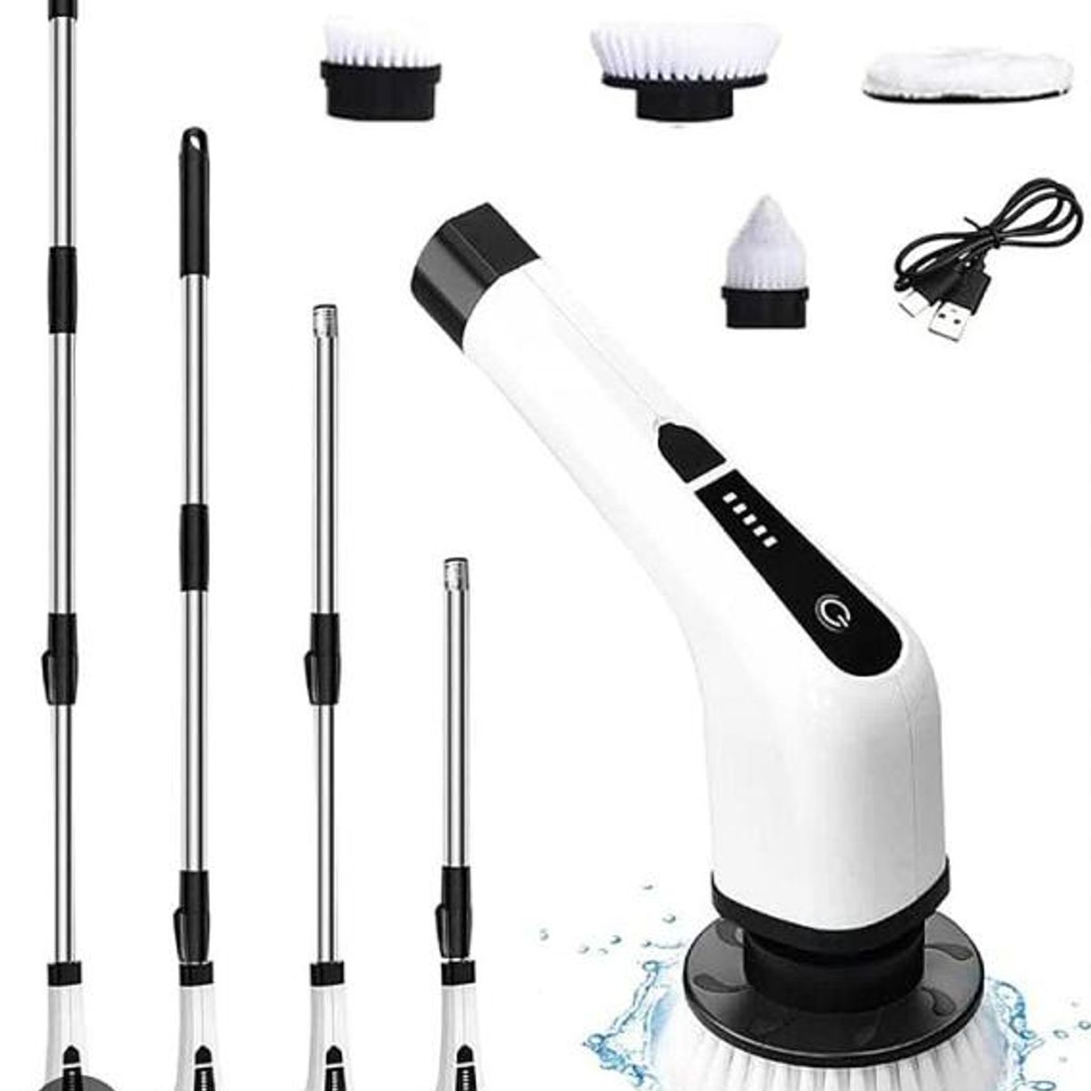 GENERICO - CEPILLO ELÉCTRICO 7 EN 1 DE LIMPIEZA