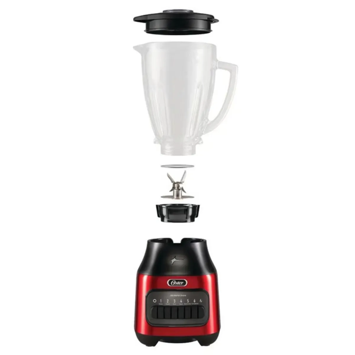 OSTER - Licuadora Oster 6 Velocidades 1.5L Roja BLSTPEG-CPB-053