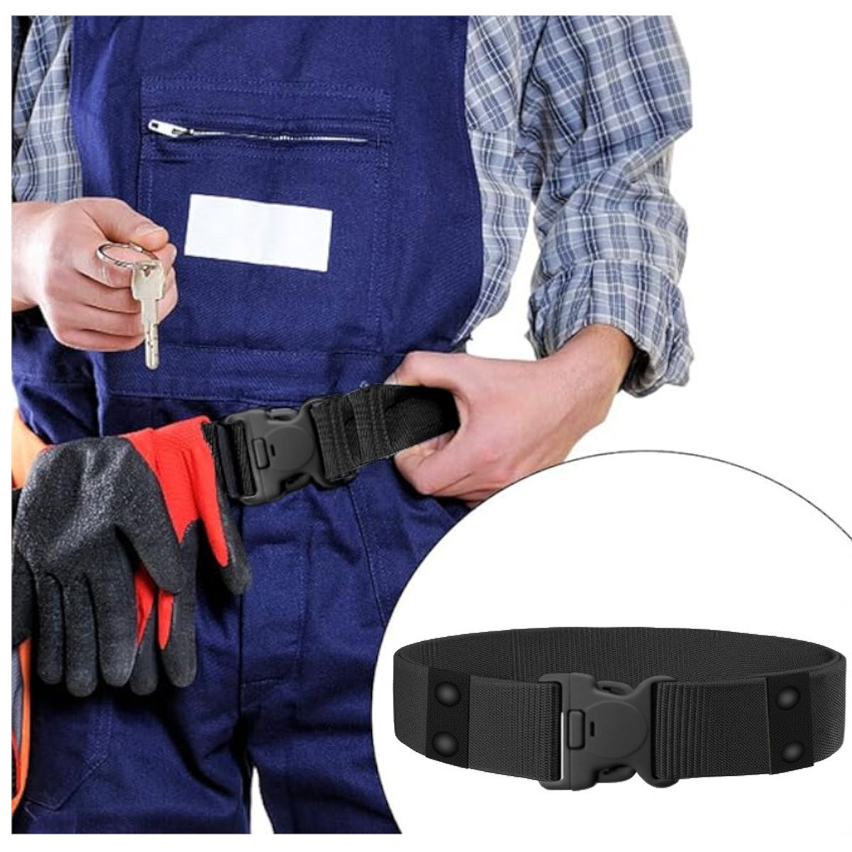 GENERICO - Correa Táctica Trabajo porta herramientas  equipo táctico 5cm ancho
