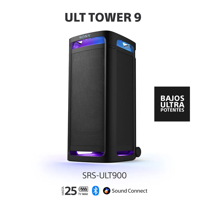 SONY - Sony Parlante Bluetooth SRS-ULT900 para fiesta ULT TOWER 9